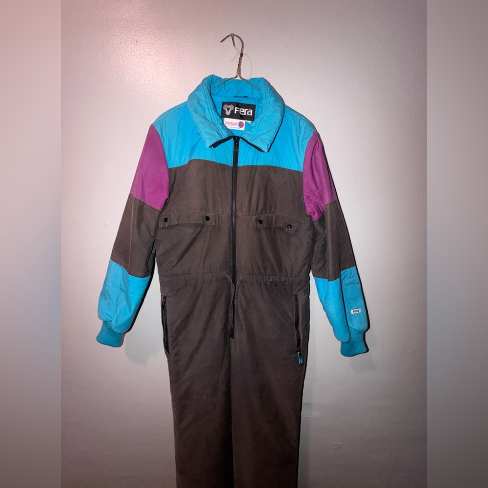 Fera brand vintage one-piece ski suit/snow jumpsuit Vintage - Picture 2 of 11